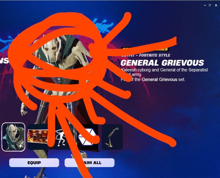 Comment débloquer General Grievous et Warlord Grievous dans Fortnite