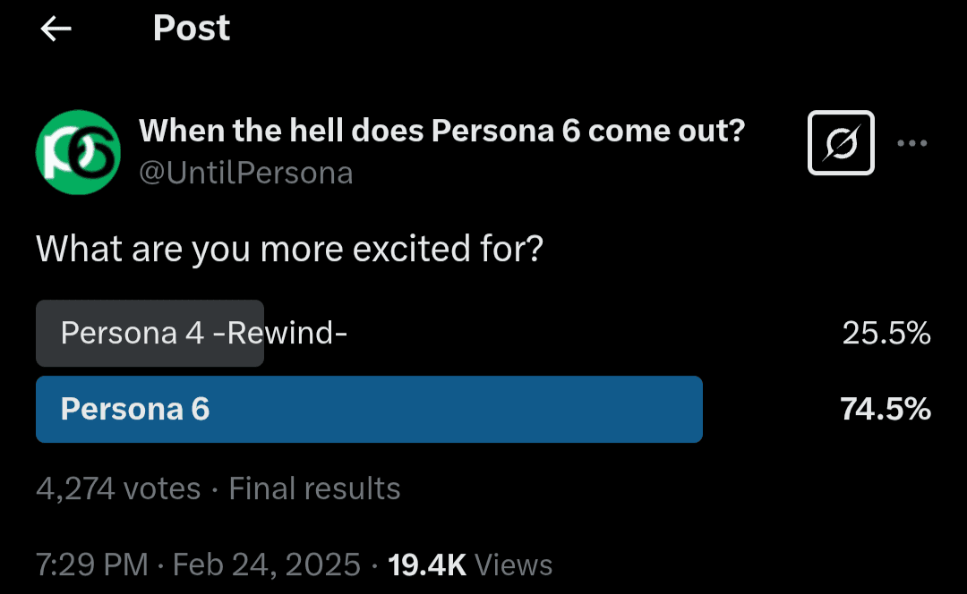 Le remake de Persona 4 est génial, mais qu'en est-il de Persona 6 ?
