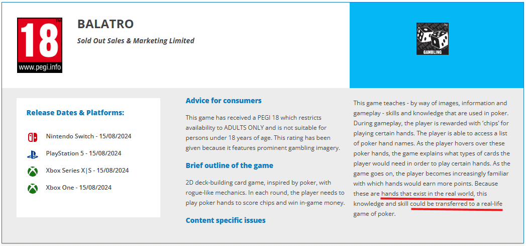 La Classification Confuse de Balatro Enfin Changée, L'Europe Modifie Sa Façon d'Évaluer les Jeux de Hasard