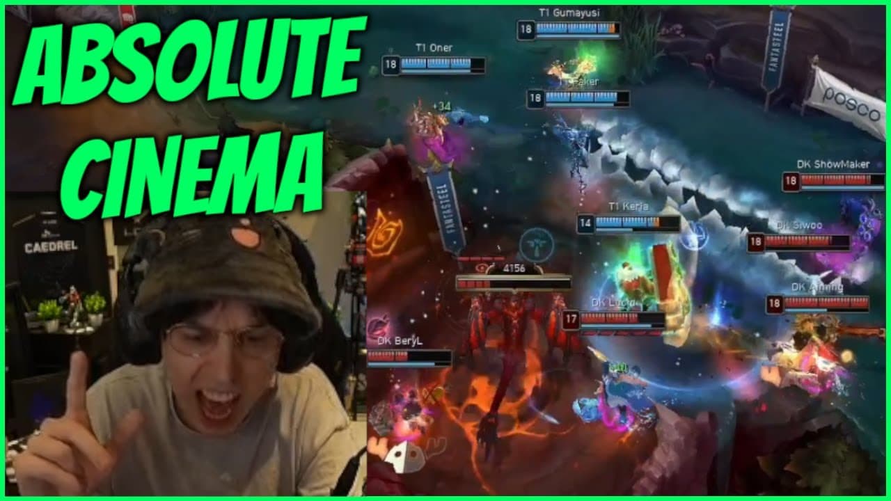 T1 s’incline en riant face aux streamers de Caedrel : quand le chaos devient plus fort que la compétition