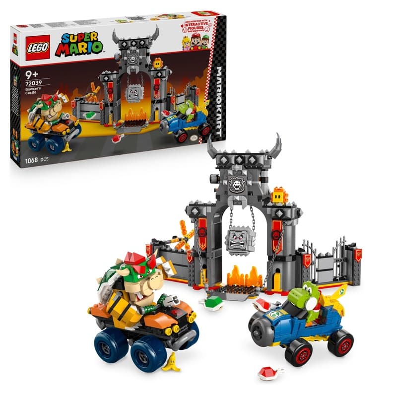 LEGO Mario Kart : le château de Bowser en 1 068 pièces, un circuit légendaire à monter !