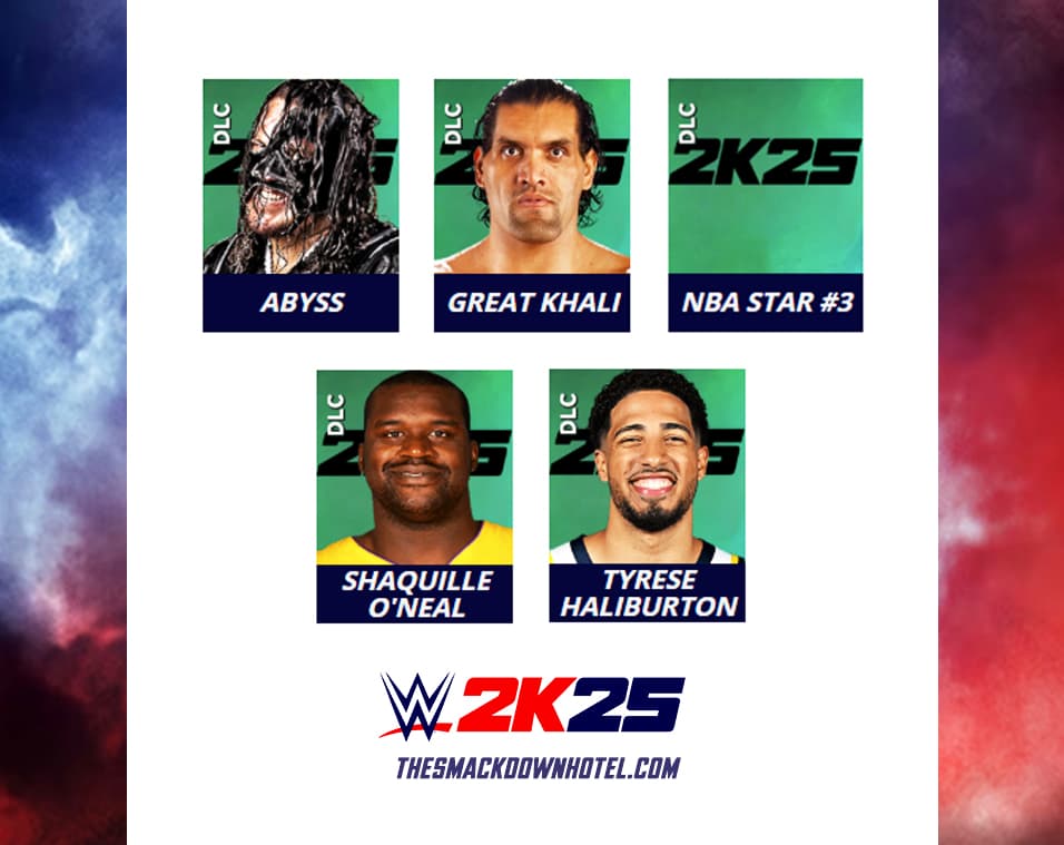 WWE 2K25 : Shaq, Tyrese Haliburton et plus dans le DLC Dunk & Destruction