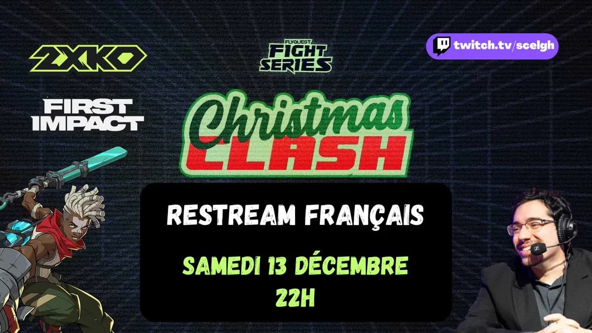 Christmas Clash 2XKO : Le tournoi festif de FlyQuest avec 3 000 $ à gagner (et un voyage VIP en prime !) Christmas Clash 2XKO : Le tournoi festif de FlyQuest avec 3 000 $ à gagner (et un voyage VIP en prime !)