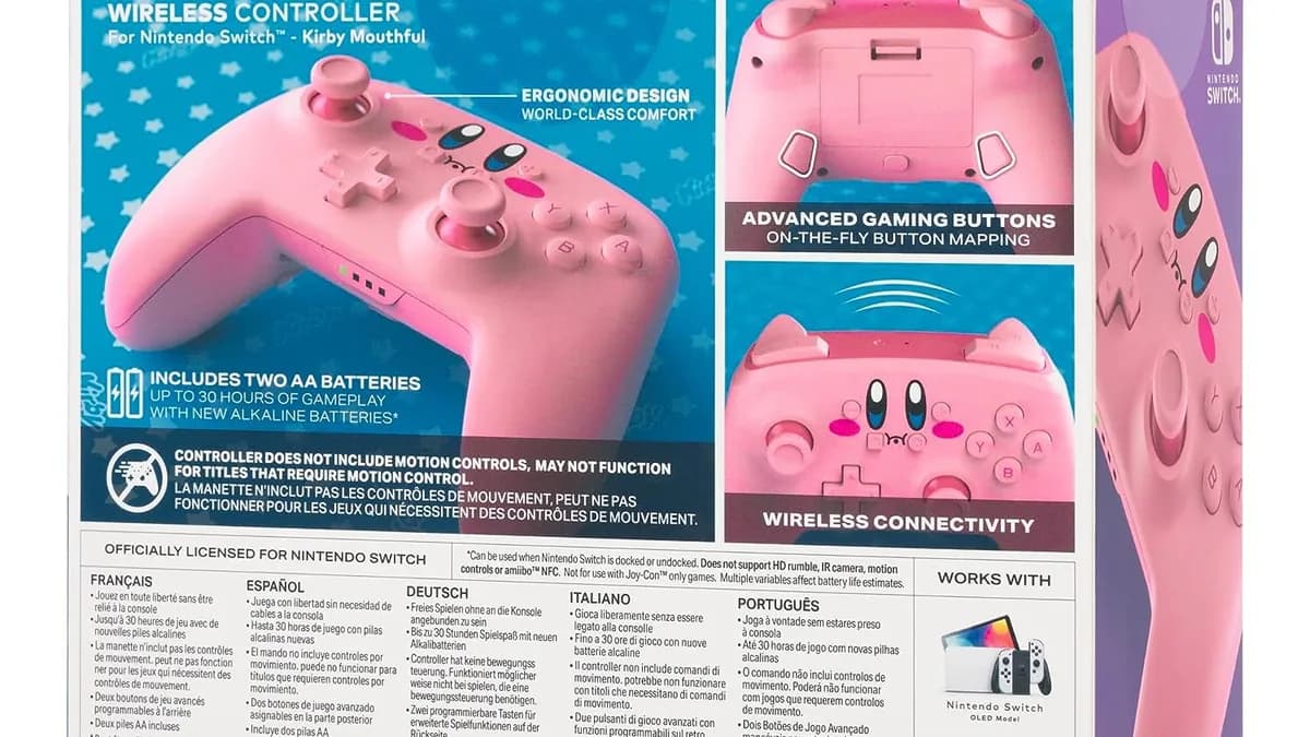 Nintendo Switch 2 : Le Joy-Con Kirby de PowerA, un mélange magique de performance et de douceur pastel Nintendo Switch 2 : Le Joy-Con Kirby de PowerA, un mélange magique de performance et de douceur pastel