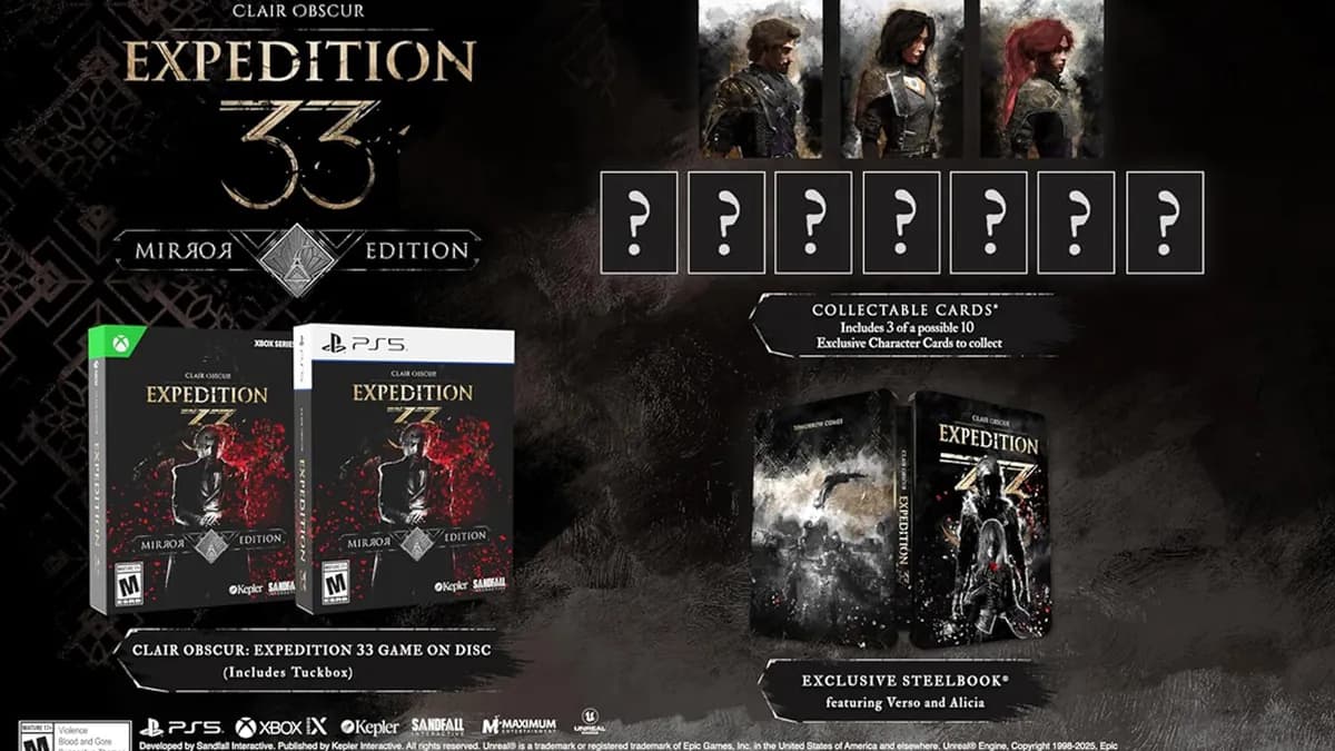 Clair Obscur : L’Édition Mirror PS5/Xbox de Retour sur Amazon – Un Steelbook Exclusif à 60€ ! Clair Obscur : L’Édition Mirror PS5/Xbox de Retour sur Amazon – Un Steelbook Exclusif à 60€ !