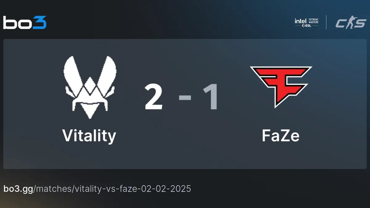 CS2 2025 : L’Ascension de Vitality, l’Épopée Brésilienne de FURIA et le Rêve Inachevé de FaZe Clan CS2 2025 : L’Ascension de Vitality, l’Épopée Brésilienne de FURIA et le Rêve Inachevé de FaZe Clan