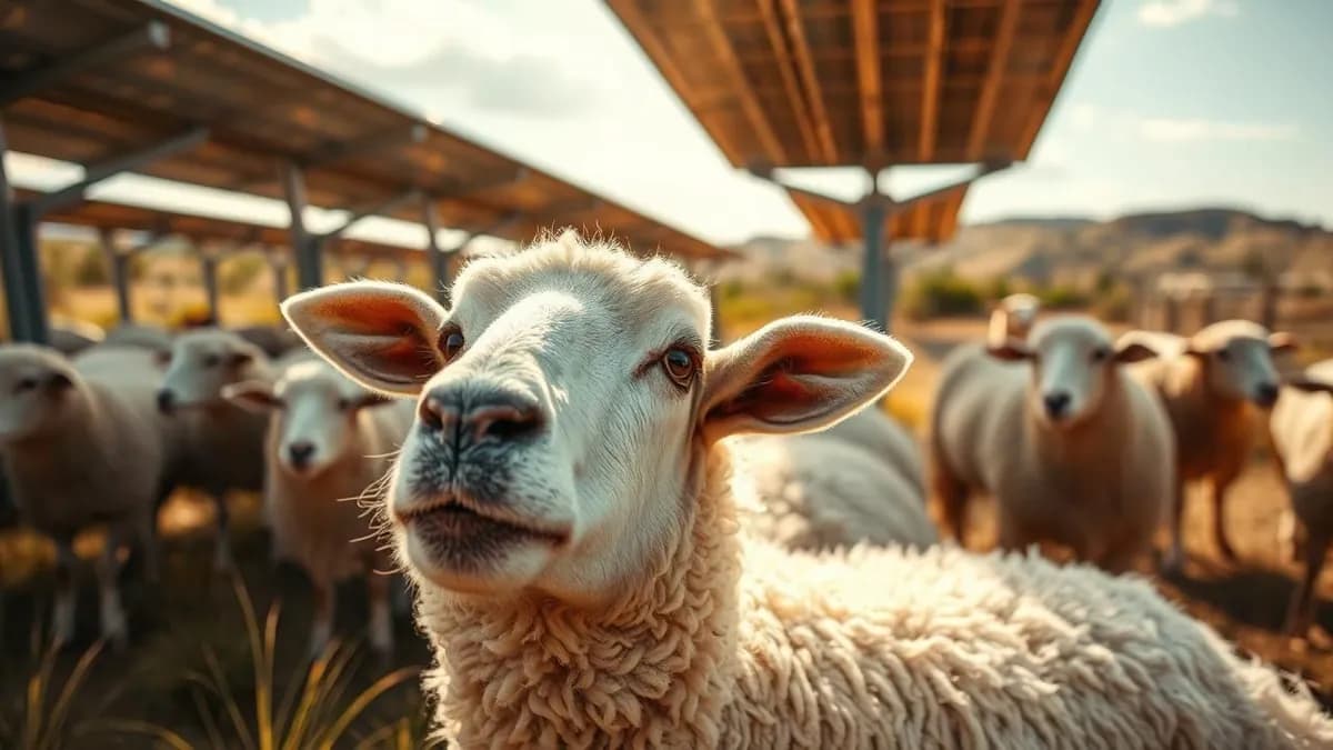 1 700 moutons sous panneaux solaires : l’Australie prouve que l’agrivoltaïsme améliore la laine… et les sols ! 1 700 moutons sous panneaux solaires : l’Australie prouve que l’agrivoltaïsme améliore la laine… et les sols !