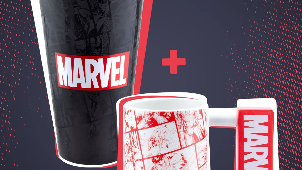 Les verres Marvel des Fantastiques 4 de TruMoo: Power Up Your Pour