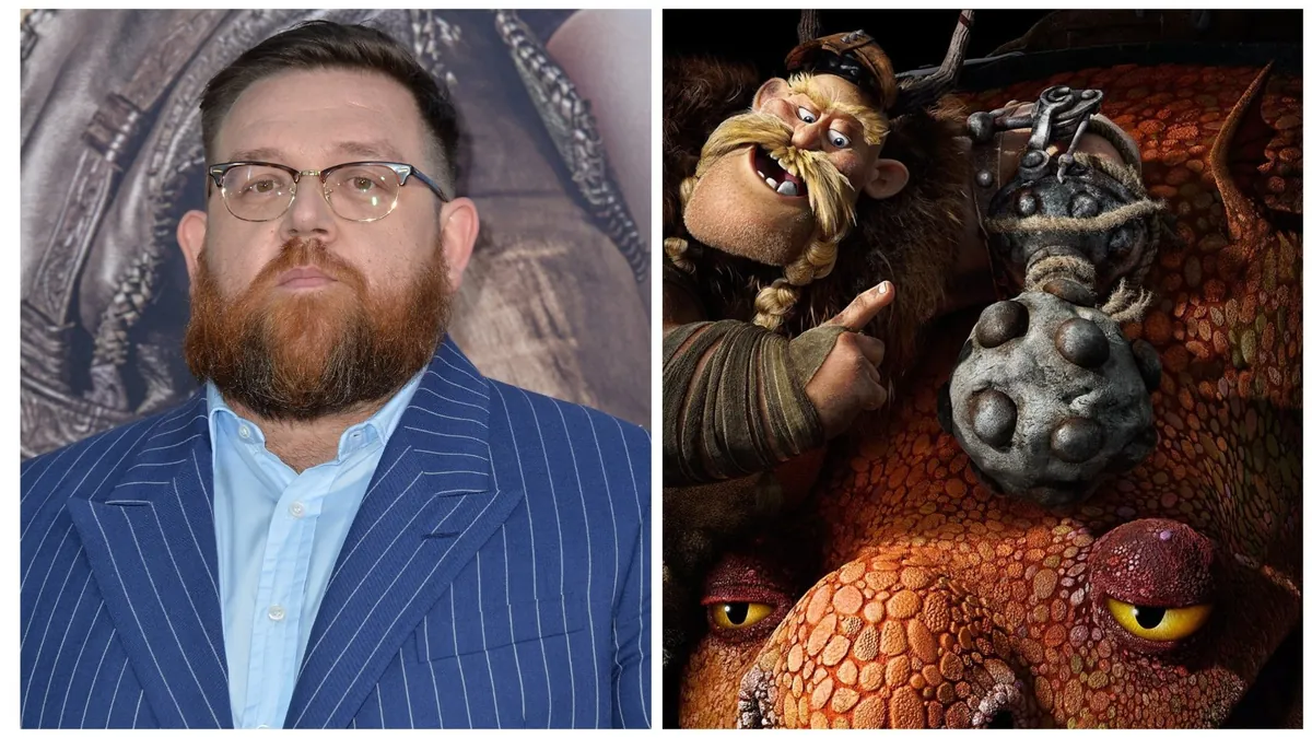Hagrid dans la nouvelle série Harry Potter de HBO : Nick Frost en costume