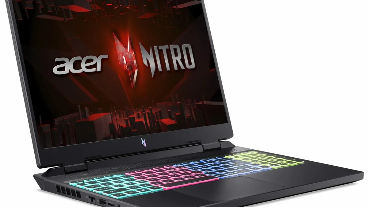 Portable Acer Nitro V avec RTX 4060 et 1 To de stockage : une bête de jeu vidéo