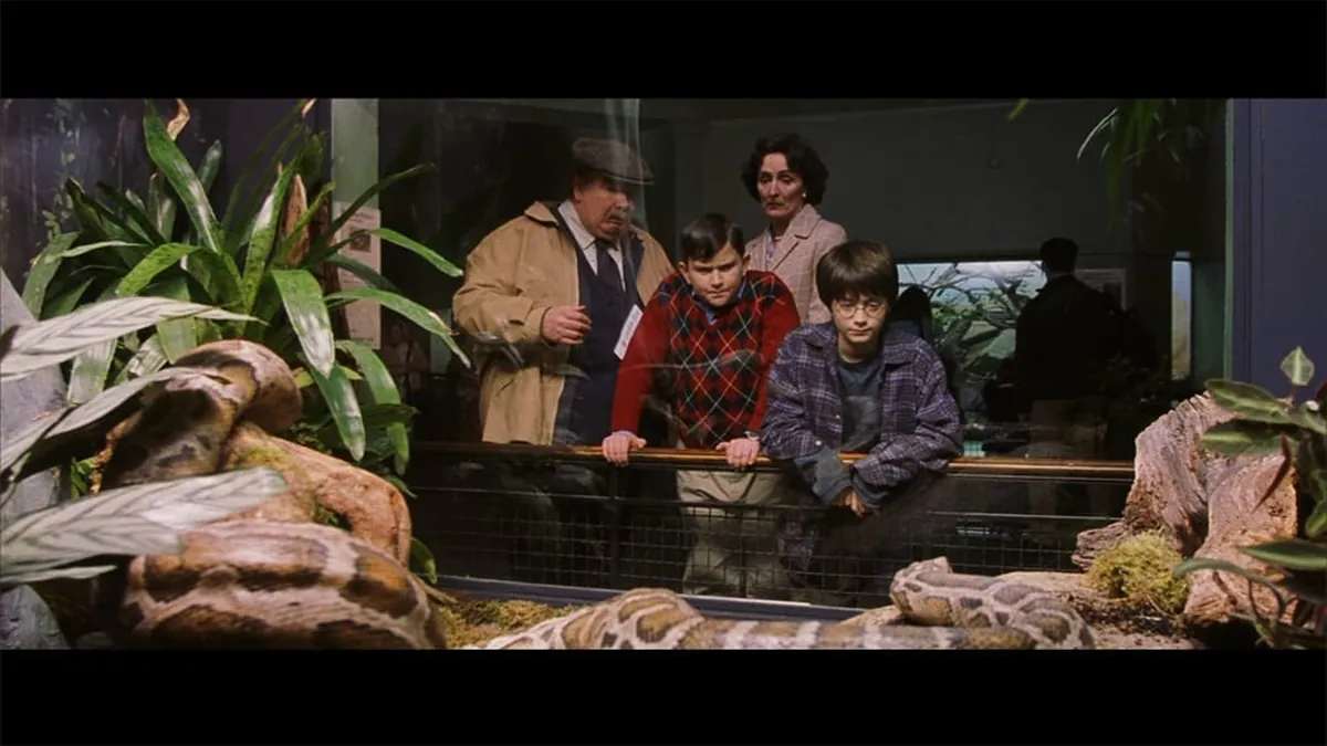 Les premières images du tournage de Harry Potter : un aperçu des Dursley au zoo de Londres
