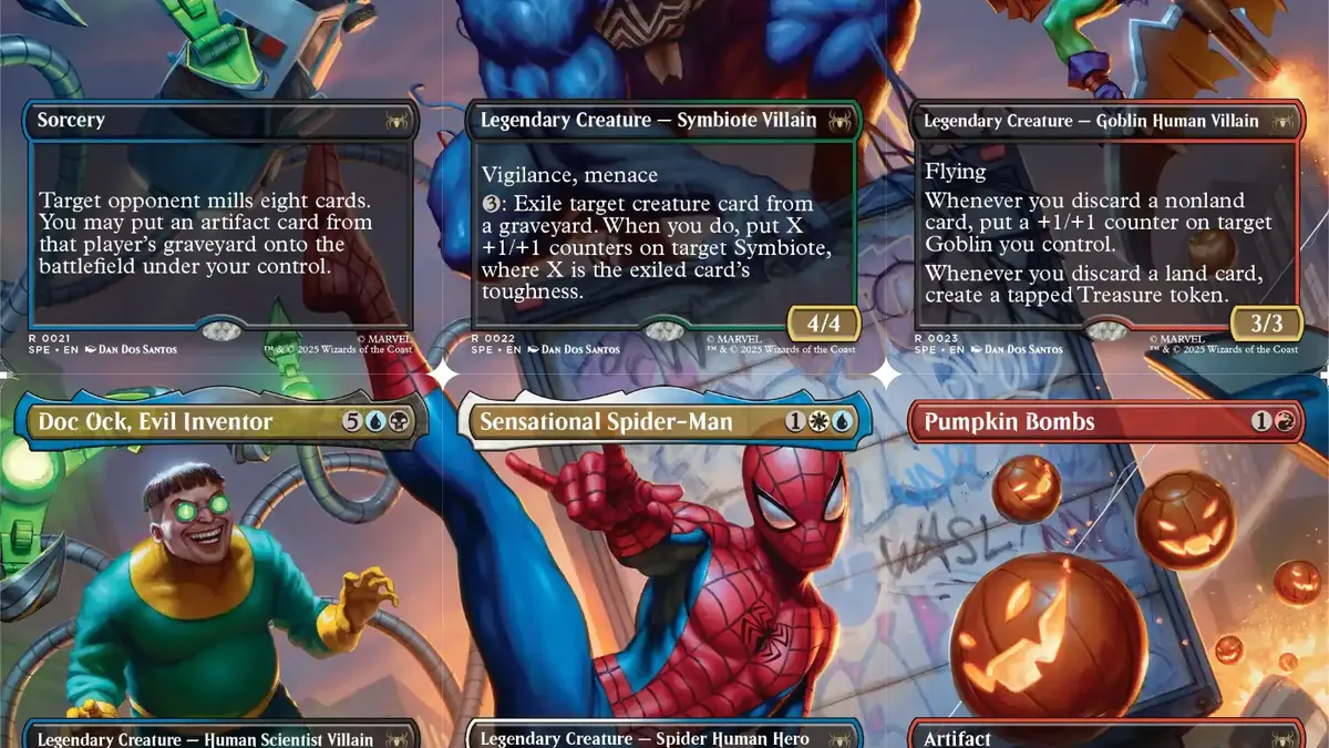 5 nouvelles cartes Spider-Man dans Magic: The Gathering : une révolution pour les fans