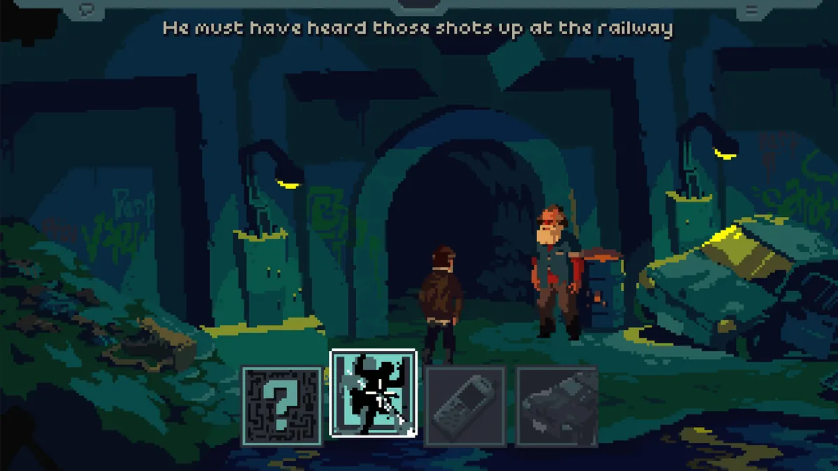 Découvrez The Drifter : Un Jeu d'Aventure Graphique Point-and-Click en Pixel Art