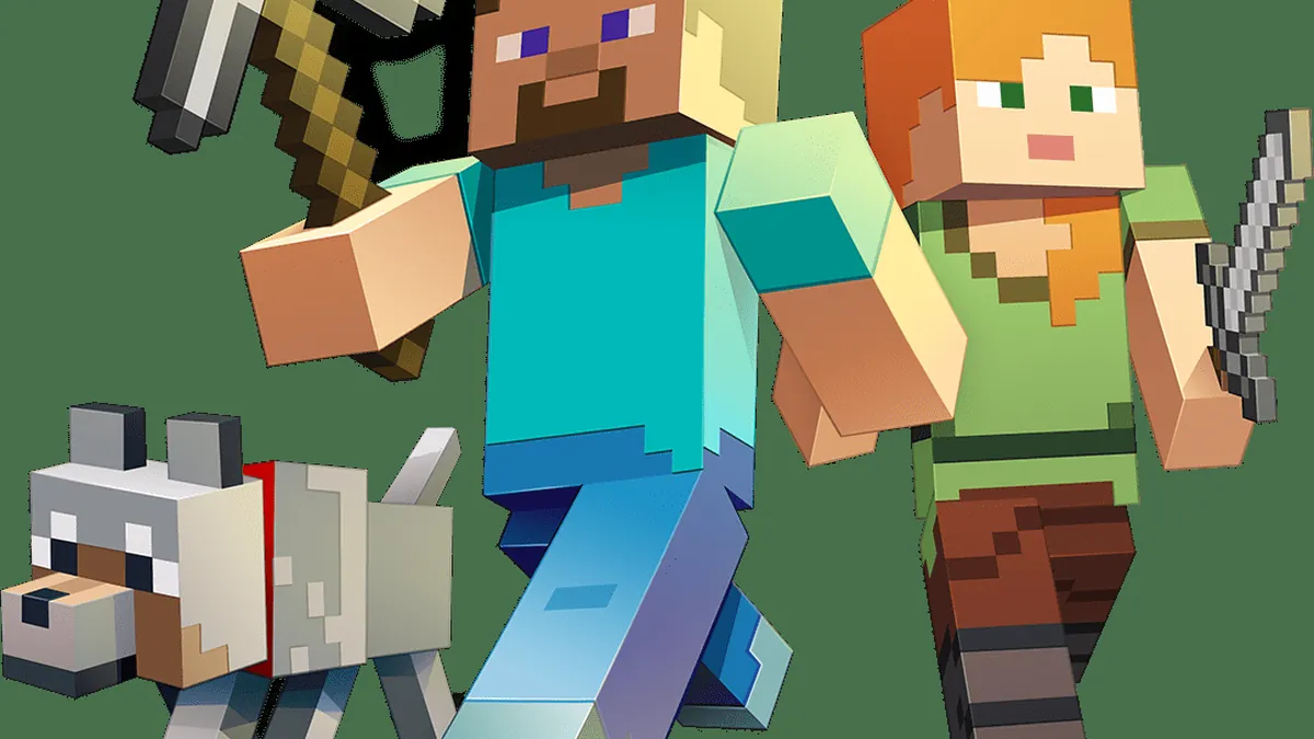Un fan de Minecraft revient après 7 ans et affronte le gardien, l'ennemi le plus puissant du jeu