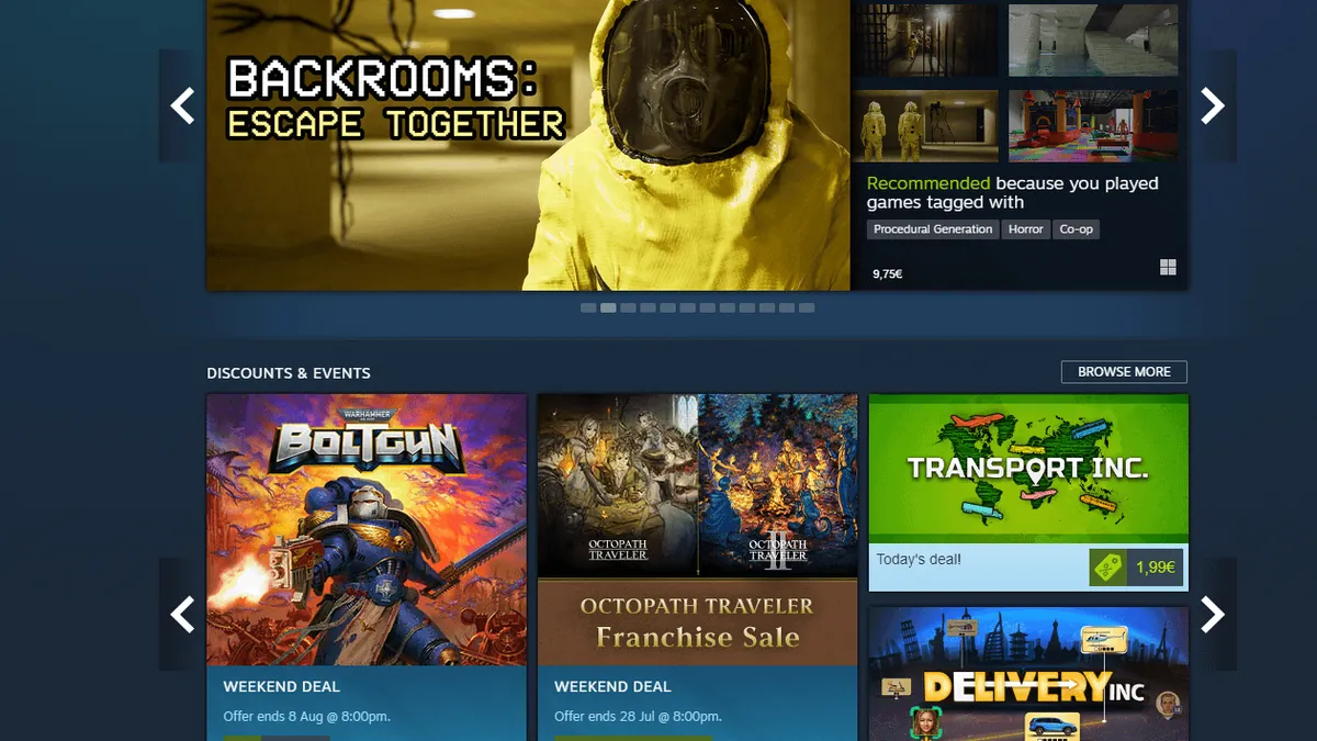 Découvrez la nouvelle conception de la boutique Steam dès maintenant