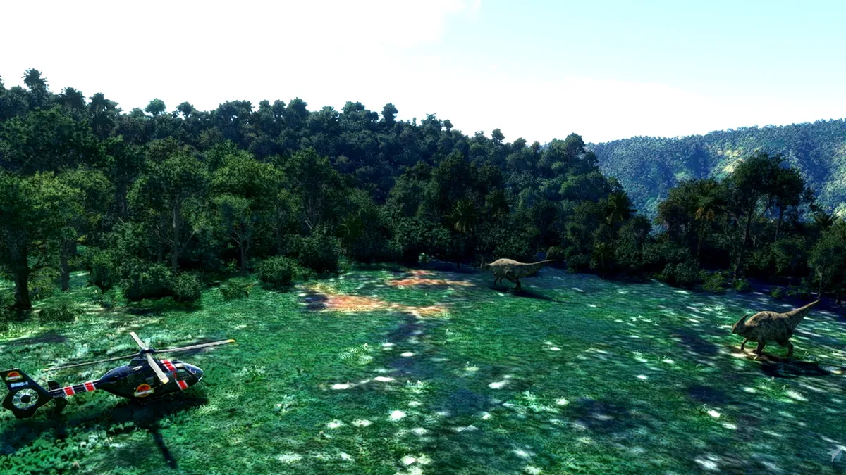 Microsoft Flight Simulator 2024 : Jurassic World: Archipelago, l'extension parfaite pour les fans de Jurassic Park