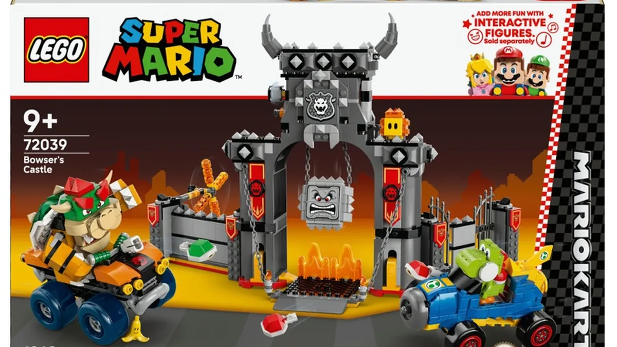 LEGO Mario Kart : le château de Bowser en 1 068 pièces, un circuit légendaire à monter !