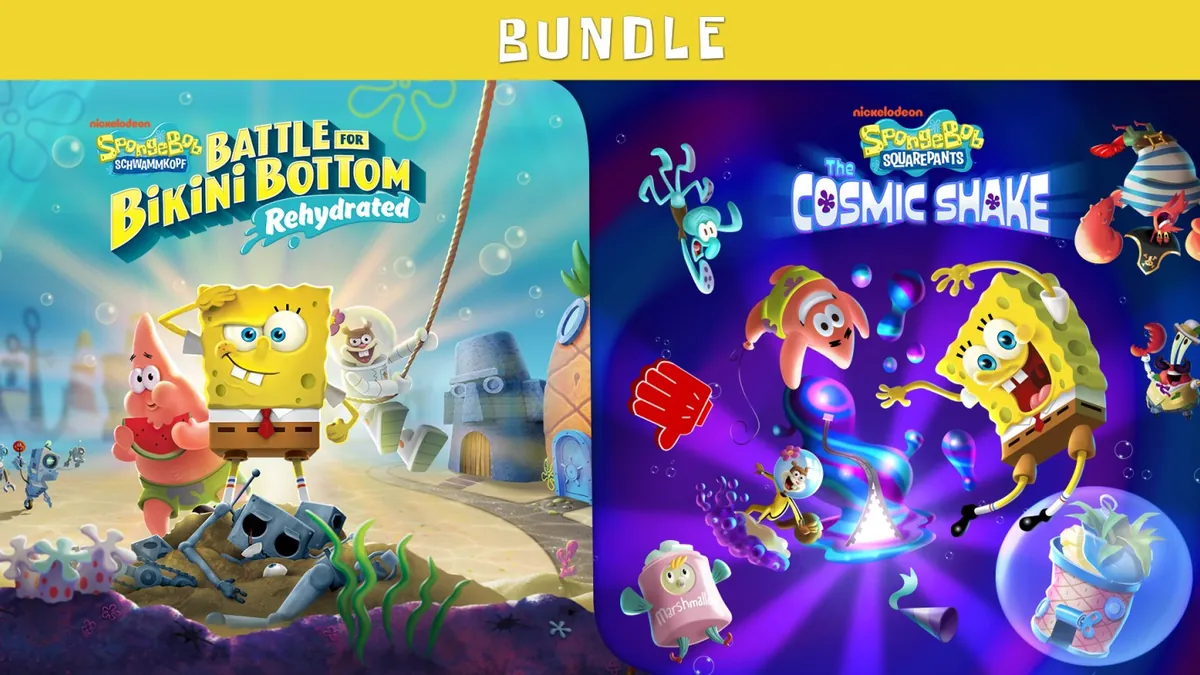 SpongeBob SquarePants : Le Bundle Physique Switch à 35€, Une Aventure Double Sans Compromis