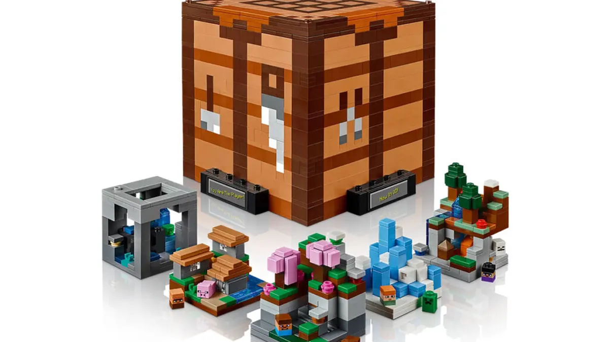 Lego Minecraft : Le Crafting Table (1 195 pièces) disparaît – Dernière chance à -20% avant rupture définitive Lego Minecraft : Le Crafting Table (1 195 pièces) disparaît – Dernière chance à -20% avant rupture définitive